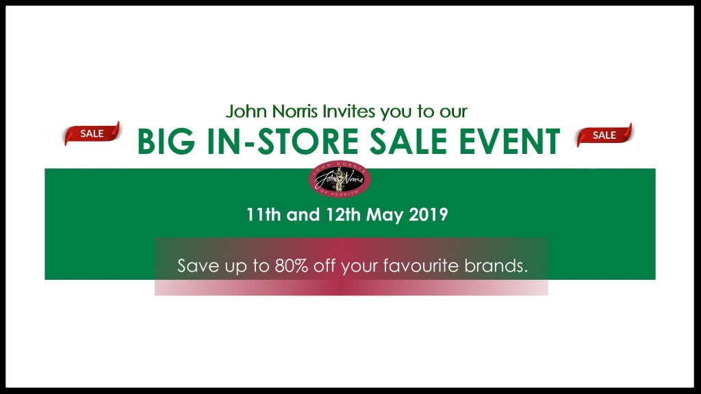 John Norris of Penrith In-Store Sale Event
