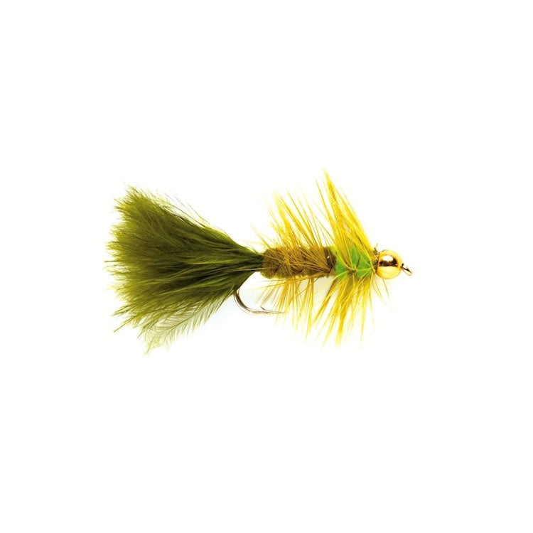 Gold Nugget Woolly Bug Olive/Green Flies