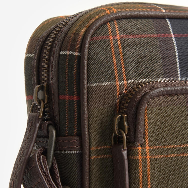 Barbour Tartan and Leather Cross Body Bag - Classic Tartan