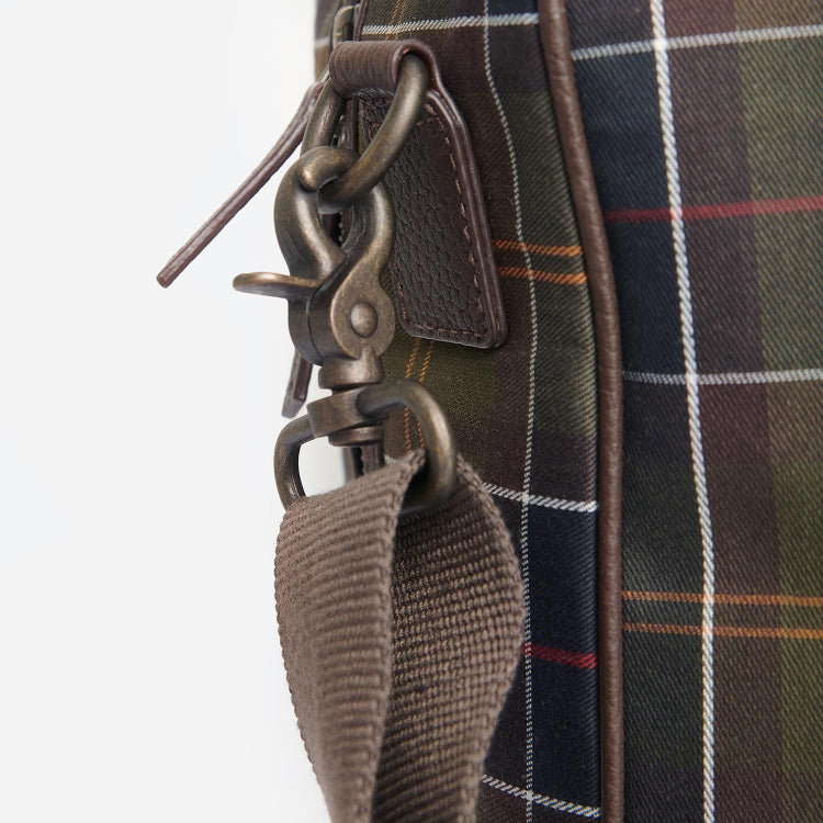 Barbour Tartan and Leather Holdall - Classic Tartan