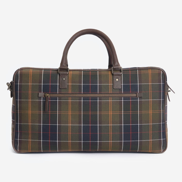 Barbour Tartan and Leather Holdall - Classic Tartan