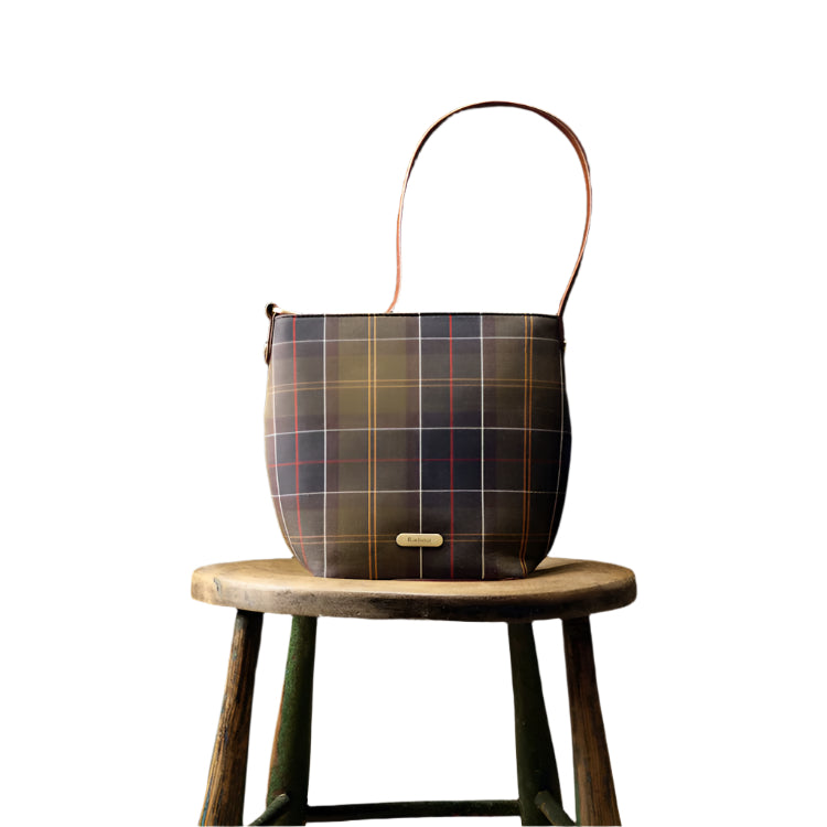 Barbour Ladies Cedar Tartan Bucket Bag - Classic Tartan