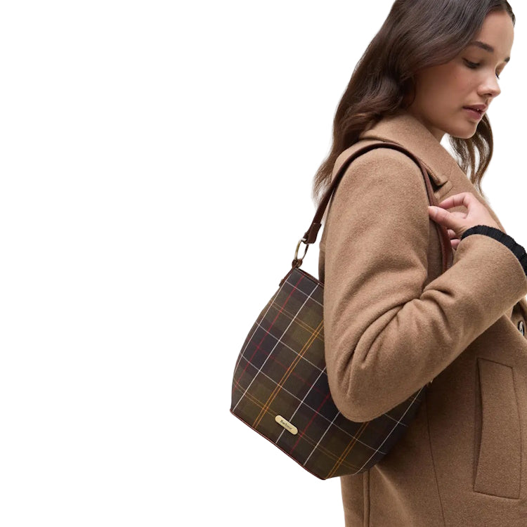 Barbour Ladies Cedar Tartan Bucket Bag - Classic Tartan