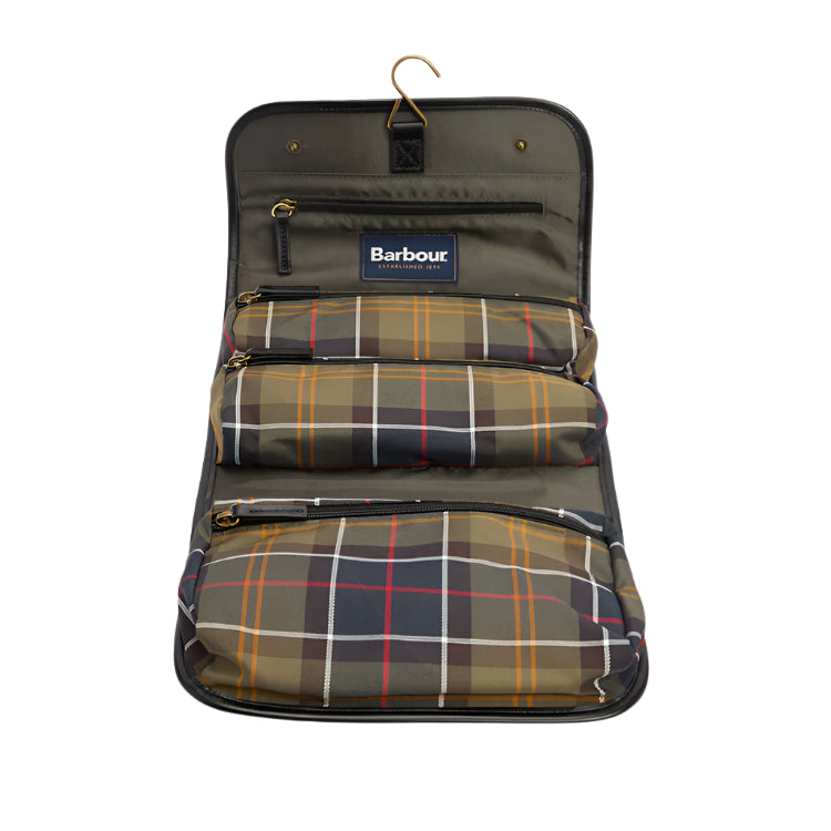 Barbour Tartan Hanging Washbag - Classic/Beacon