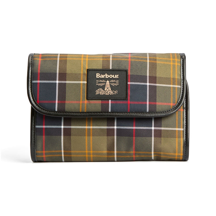 Barbour Tartan Hanging Washbag - Classic/Beacon