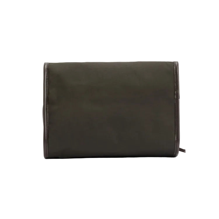 Barbour Wax Hanging Washbag - Olive/Beacon