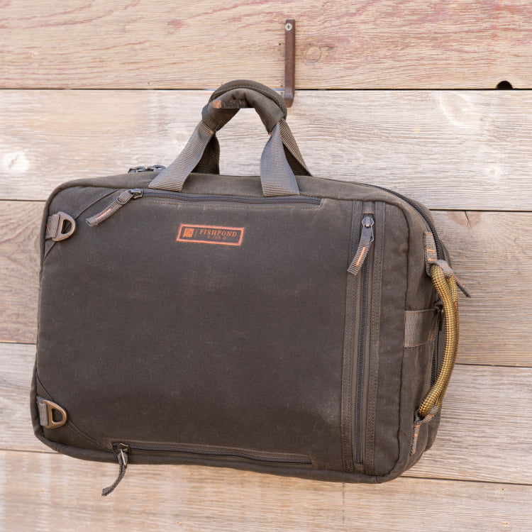 Fishpond Boulder Briefcase - Peat Moss