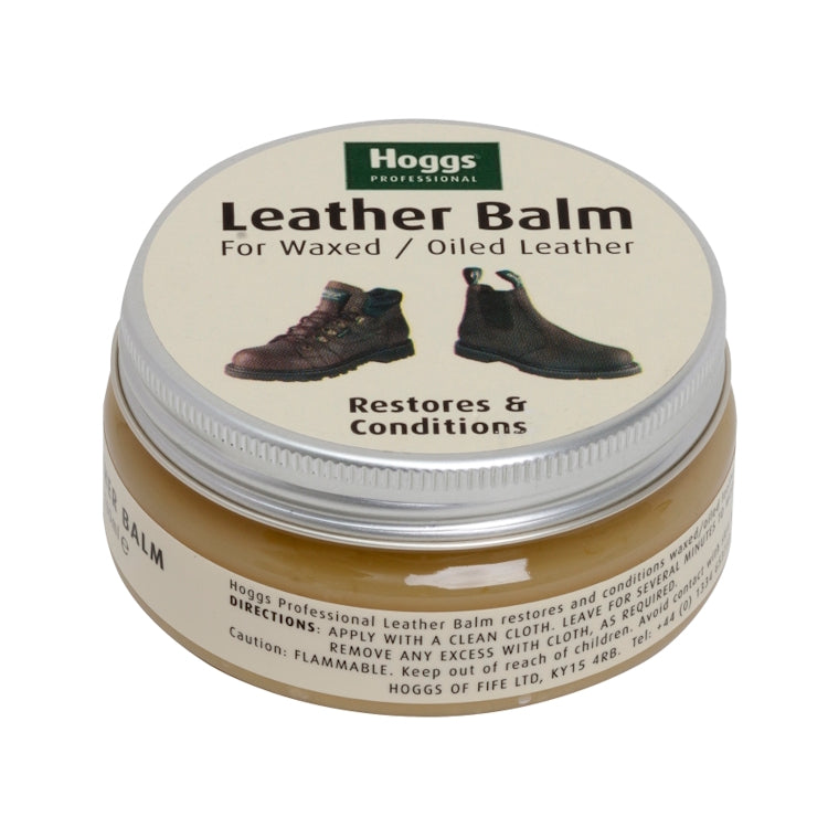 Hoggs of Fife Waxed Leather Balm - Neutral 100ml Jar