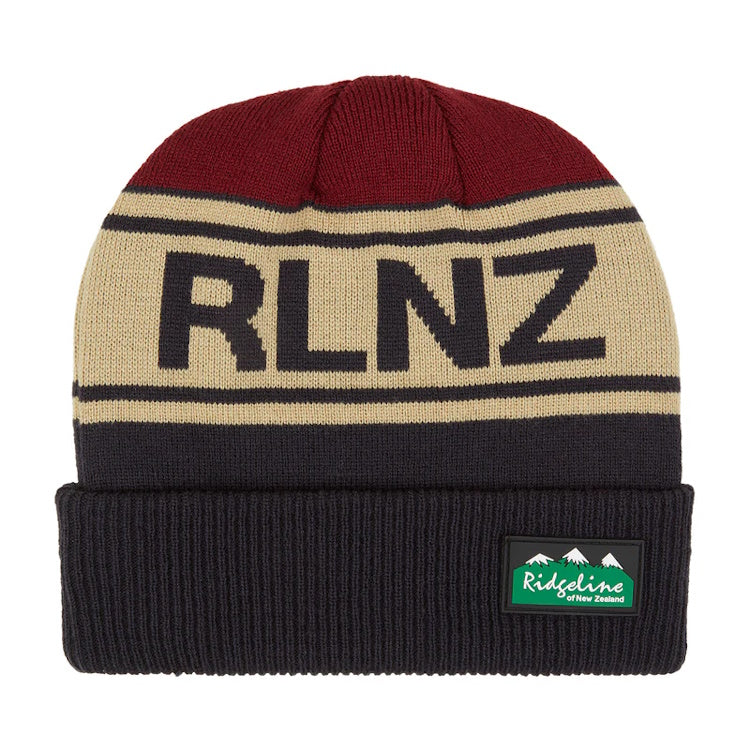 Ridgeline RLNZ Knitted Beanie Hat - Navy Multi