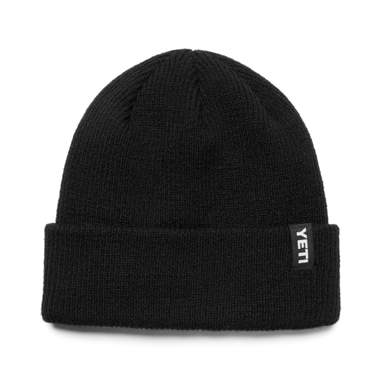 Yeti Logo Badge Beanie Hat - Black