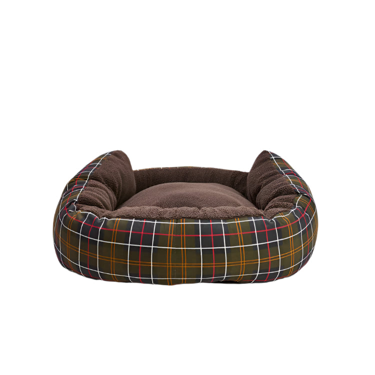 Barbour Dog Snuggle Bed - Classic Tartan
