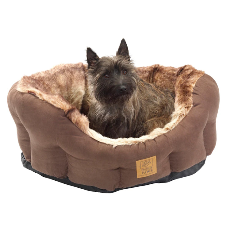 House of Paws Arctic Fox Snuggle Dog Bed