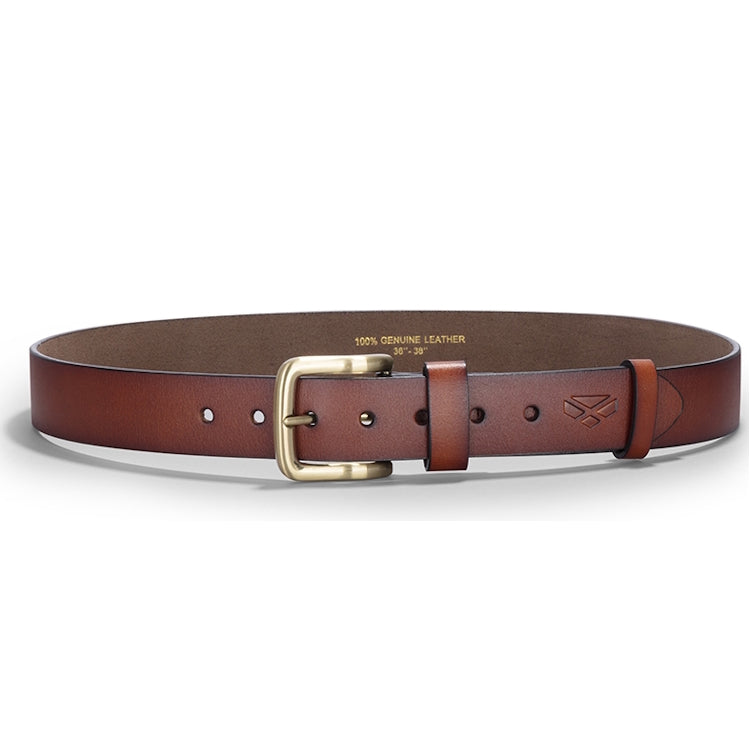 Hoggs of Fife Luxury Leather Belt - Whiskey Tan