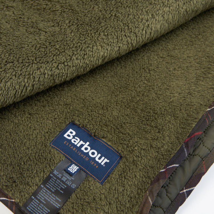 Barbour Dog Bone Quilted Dog Blanket - Dark Olive