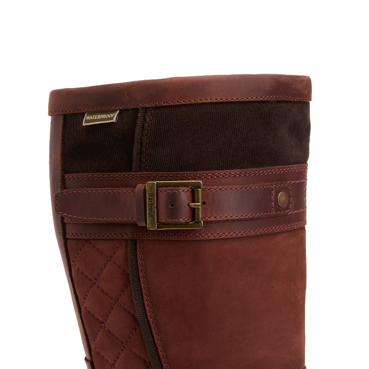 Barbour Ladies Beaconsfield Tall Boot - Mahogony/Choc Nubuck