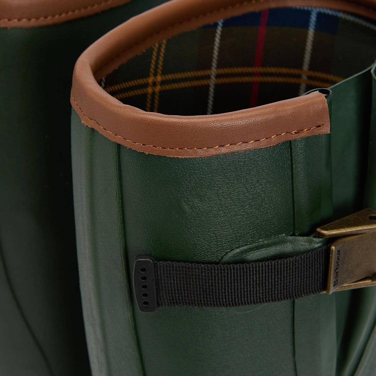 Barbour Mens Tempest Neoprene Lined Wellington Boots - Olive