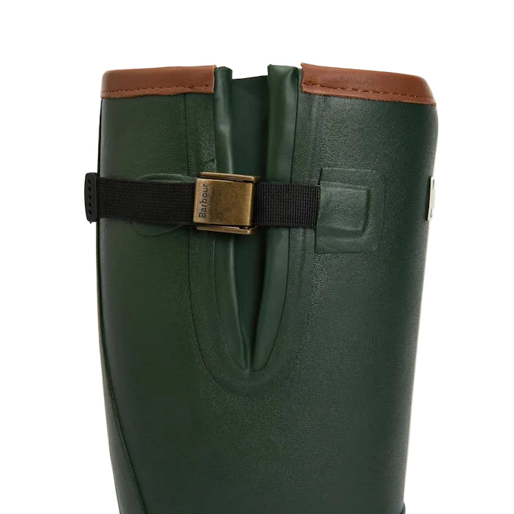 Barbour Mens Tempest Neoprene Lined Wellington Boots - Olive