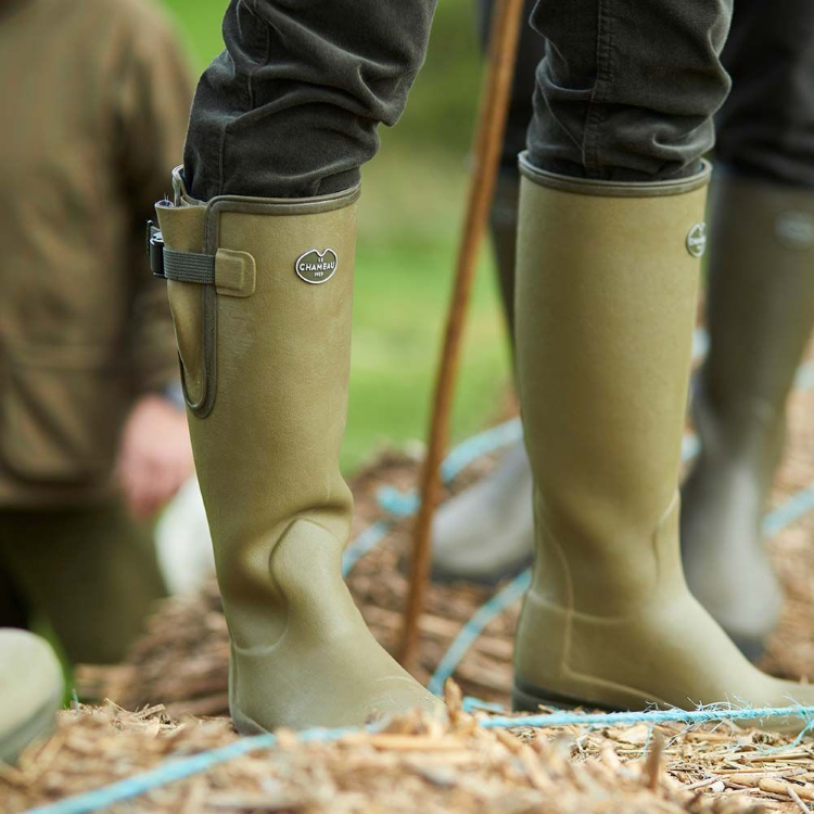 Le Chameau Vierzonord XL Neoprene Lined Boots - Olive (Vert Vierzon)
