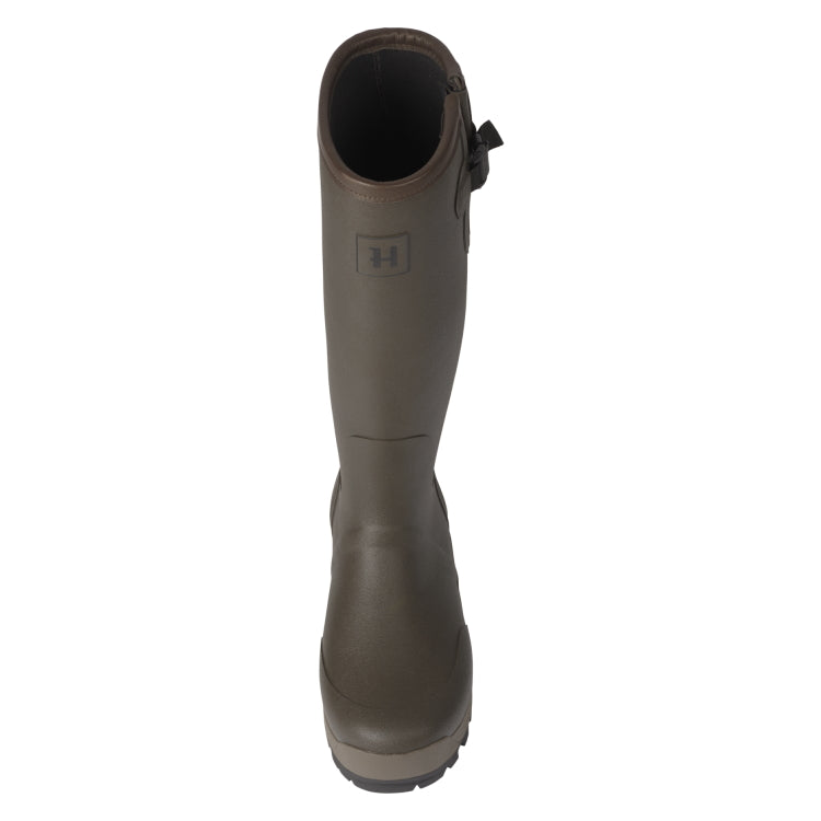 Harkila Forester Gusset Rubber Boots - Dark Willow Green