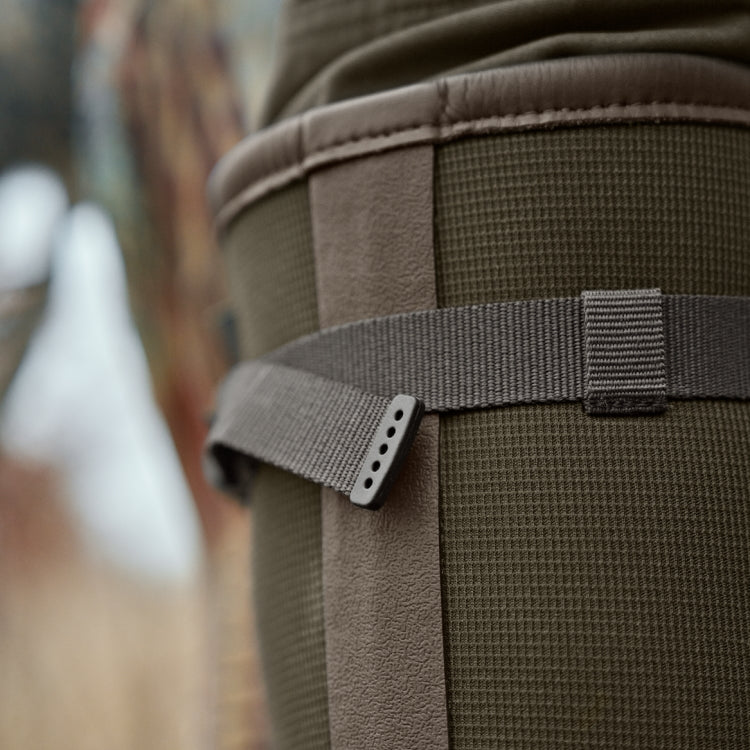 Harkila Forester Textile Rubber Boots - Willow Green/Deep Brown