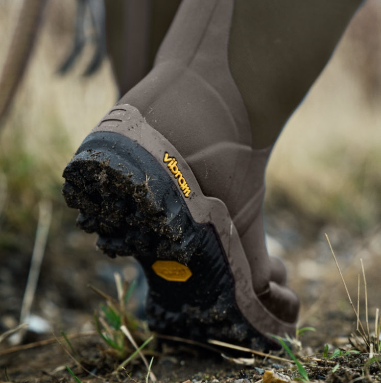 Harkila Forester Textile Rubber Boots - Willow Green/Deep Brown