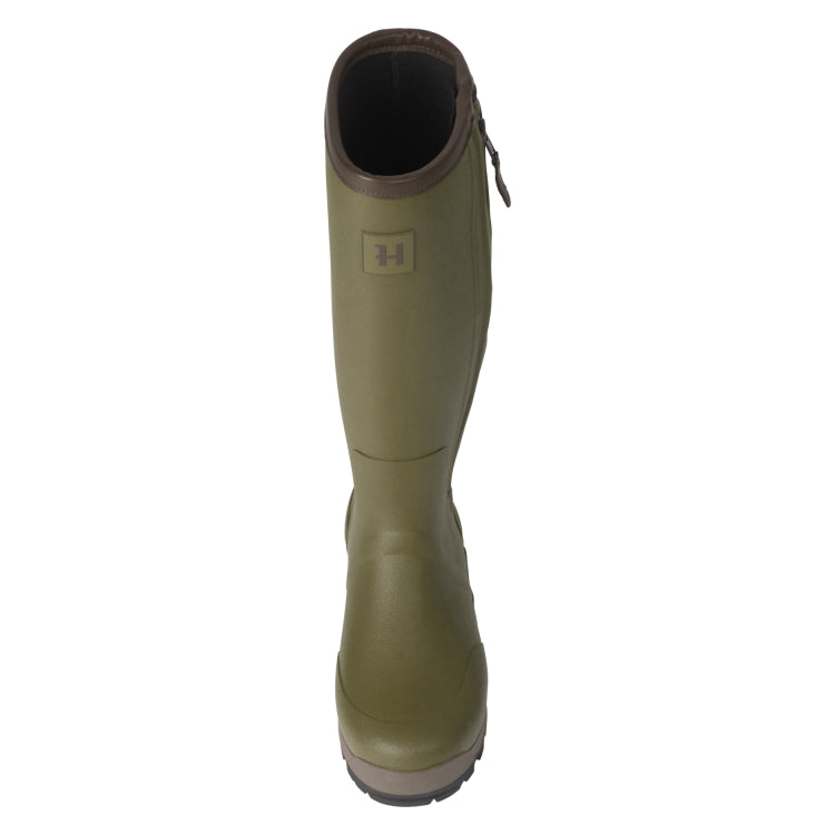 Harkila Forester Zip Rubber Boots - Dark Olive
