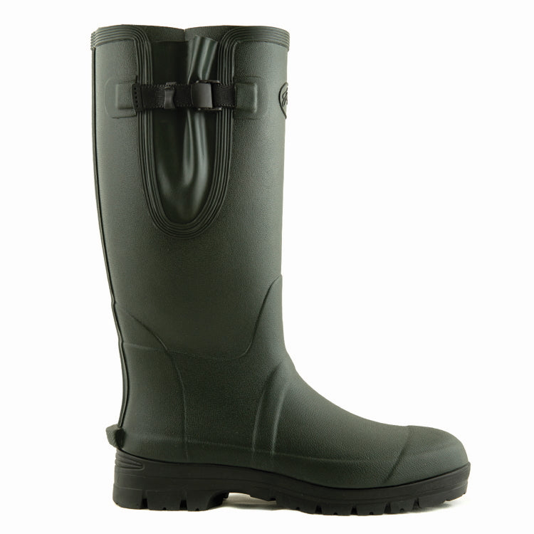 John Norris JSN Pro Neoprene Lined Wellington Boots - Olive