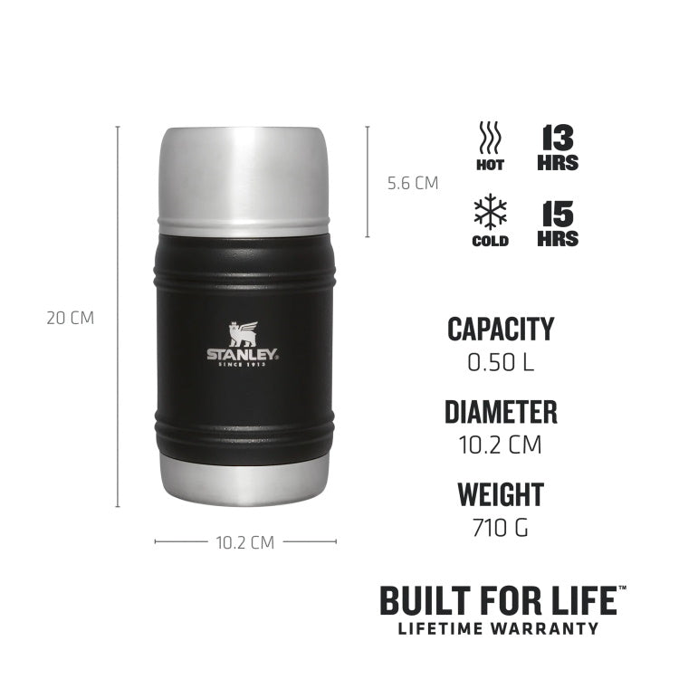 Stanley Artisan Thermal Food Jar 0.5L - Black Moon