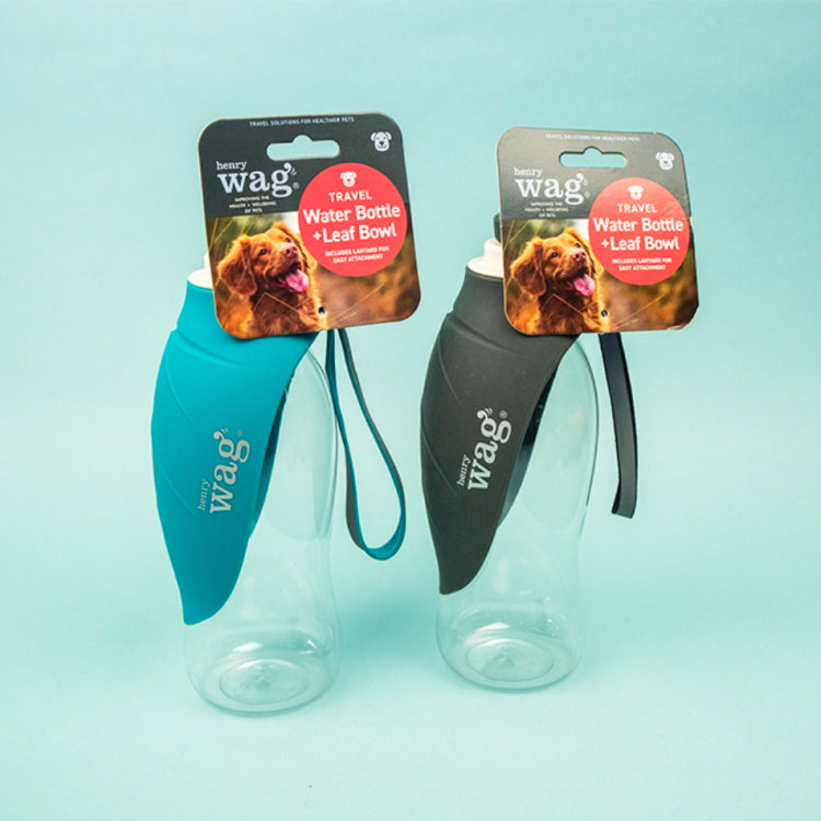 Henry Wag Water Bottle With Leaf Bowl