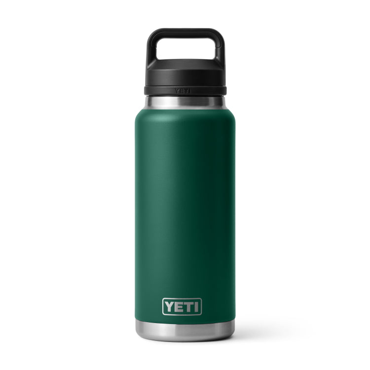 Yeti Rambler 36oz Insulated Bottle with Chug Cap - Black Forest Green