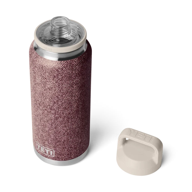 Yeti Rambler 36oz Insulated Bottle with Chug Cap - Riverhead Red Tweed