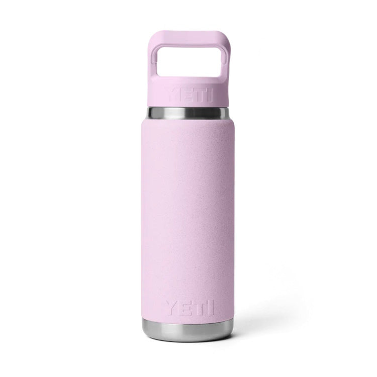 Yeti Rambler 26oz Insulated Bottle with Colour Matched Straw Cap - Cherry Blossom