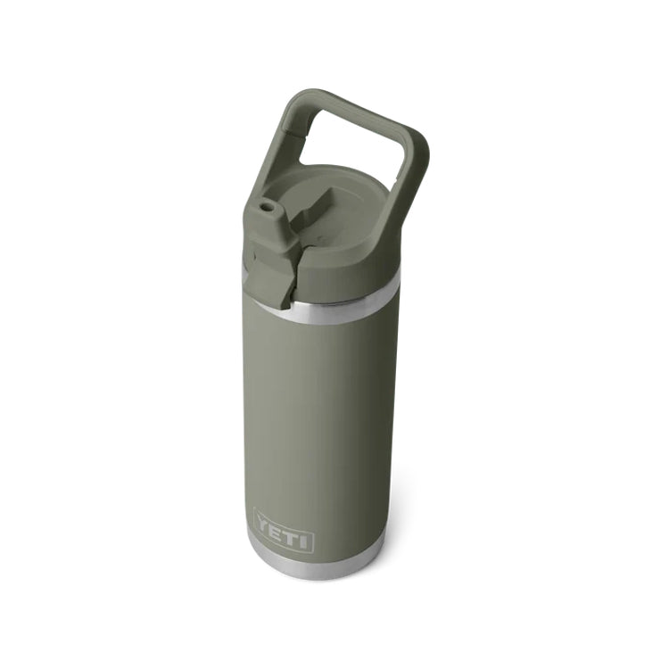 Yeti Rambler 18oz Insulated Bottle with Colour Matched Straw Cap - Pampa Green