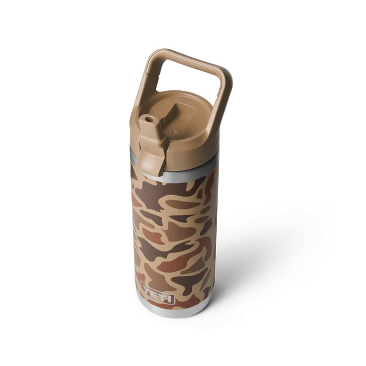Yeti Rambler 18oz Insulated Bottle with Colour Matched Straw Cap - Wetlands Camo