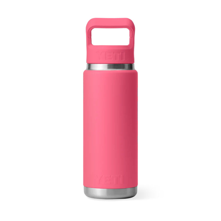 Yeti Rambler 26oz Insulated Bottle with Colour Matched Straw Cap - Tropical Pink