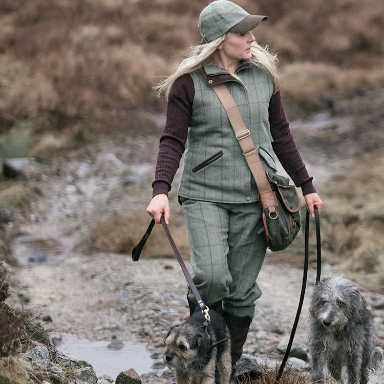 Hoggs of Fife Ladies Roslin Technical Tweed Breeks - Spring Bracken