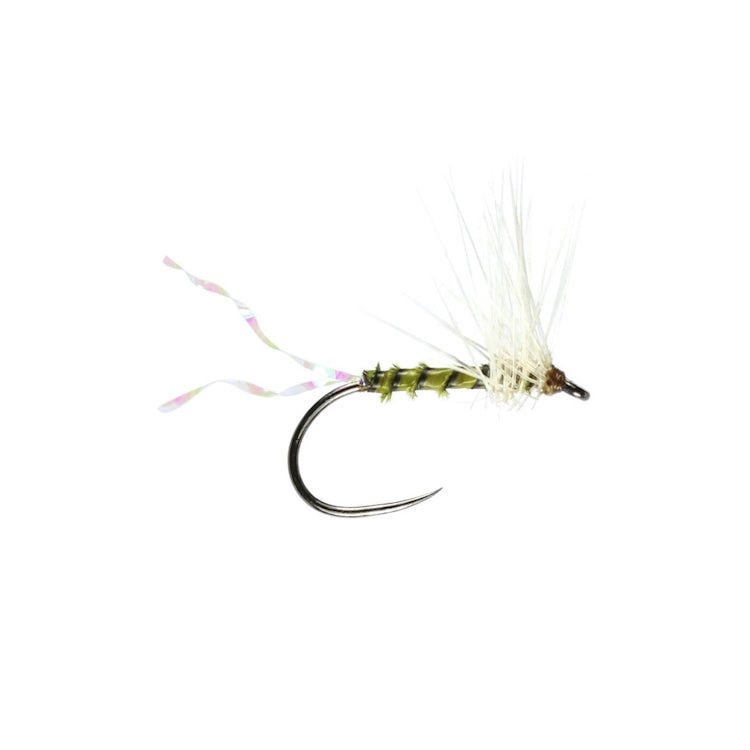 Becks Olive Midge Hackled Dry Flies