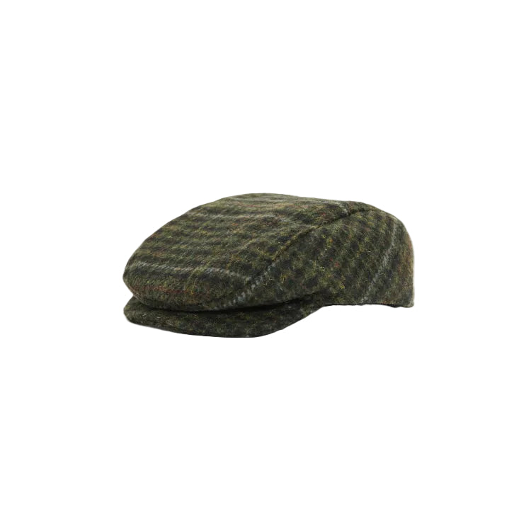Barbour Dog Flat Cap - Olive Check