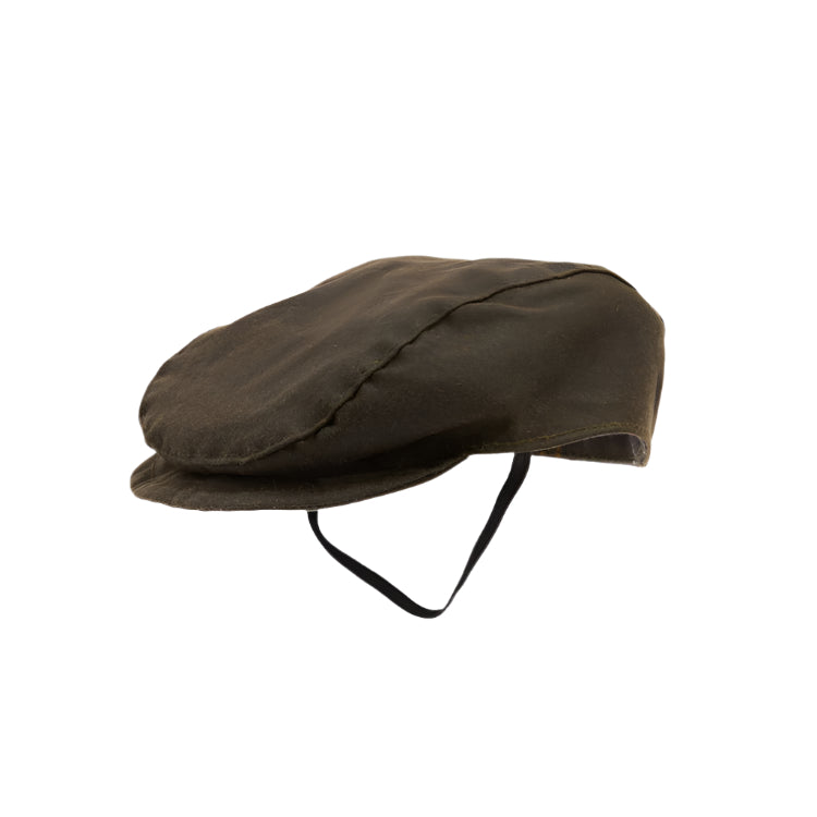 Barbour Dog Wax Flat Cap - Olive
