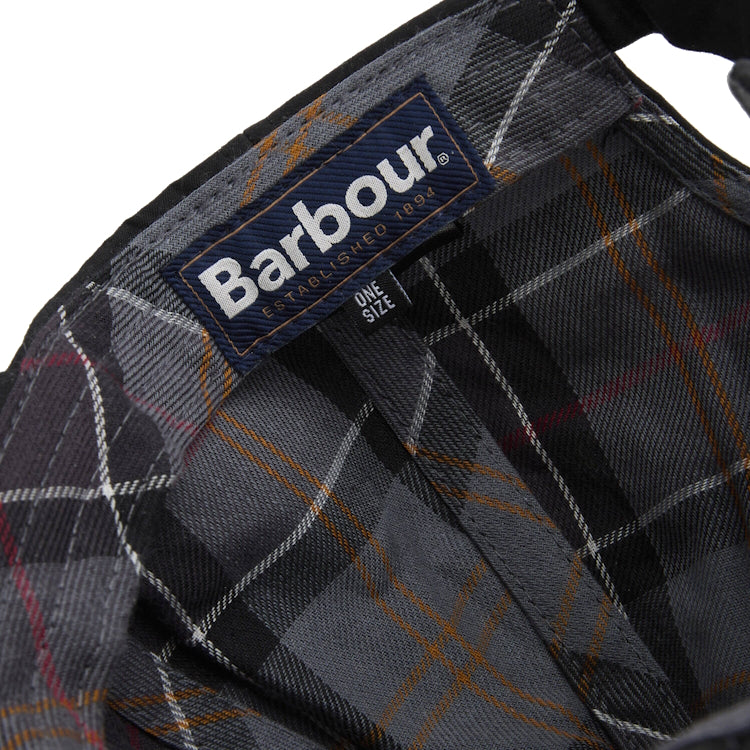 Barbour Wax Sports Cap - Black