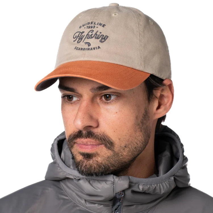Guideline Fly Fishing Cap - Khaki/Pumpkin