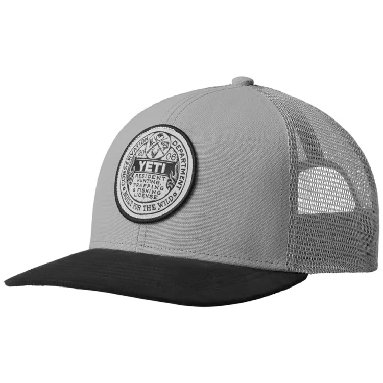Yeti Trapping Licence Trucker Cap - Highlands Grey/Black
