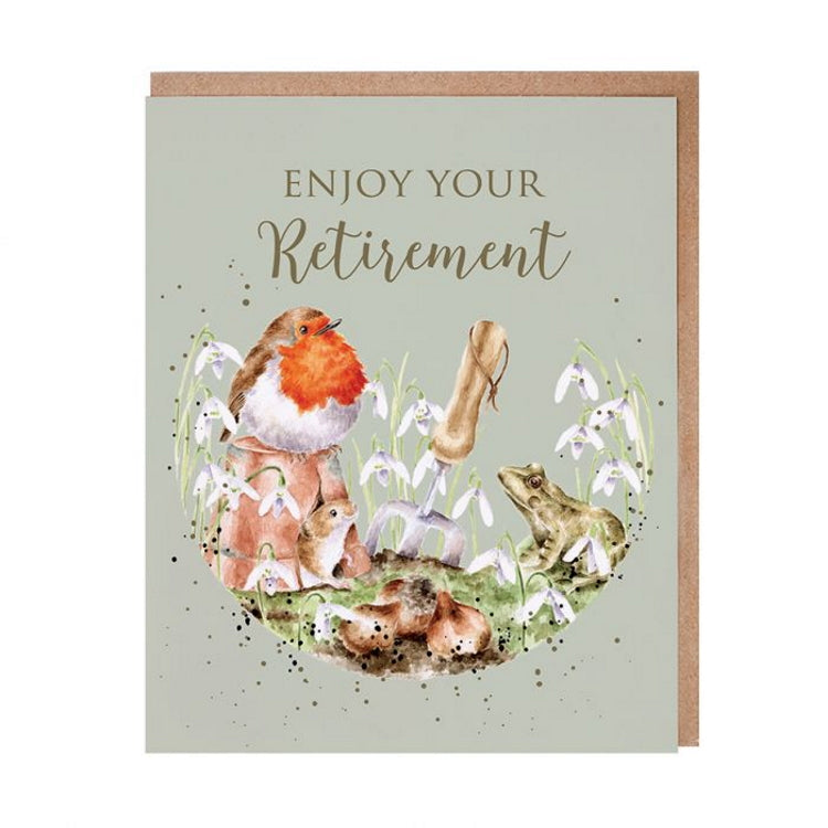 Wrendale Designs Occasion Card - Let the Adventure Begin Robin Retirement Card