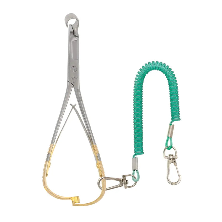 Dr. Slick Slick Release Mitten Scissor Clamp - 6in Gold Handles - 8mm ID Release Tube