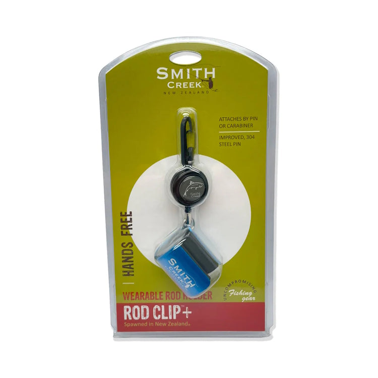 Smith Creek Rod Clip+ With Zinger - Blue