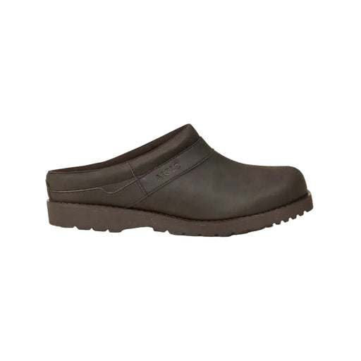 Aigle Basilo Ultra-Light Leather Clogs - Dark Brown