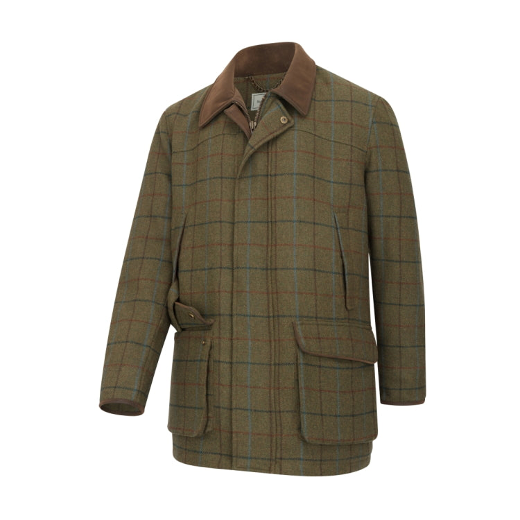 Hoggs Of Fife Kingussie Technical Tweed Field Coat - Green/Blue