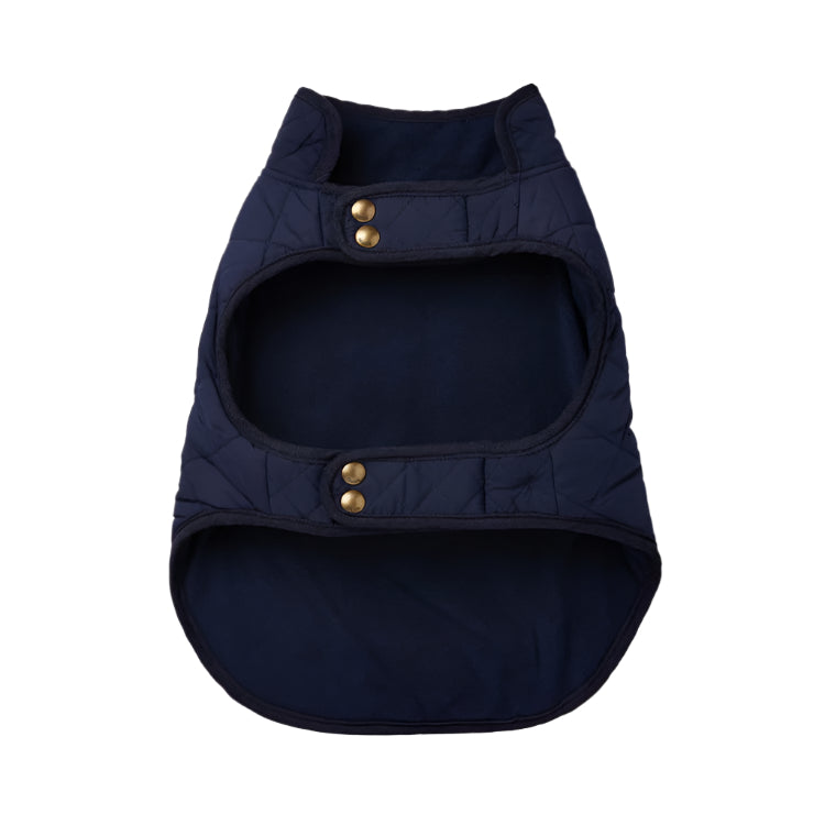 Joules Quilted Dog Coat - Navy