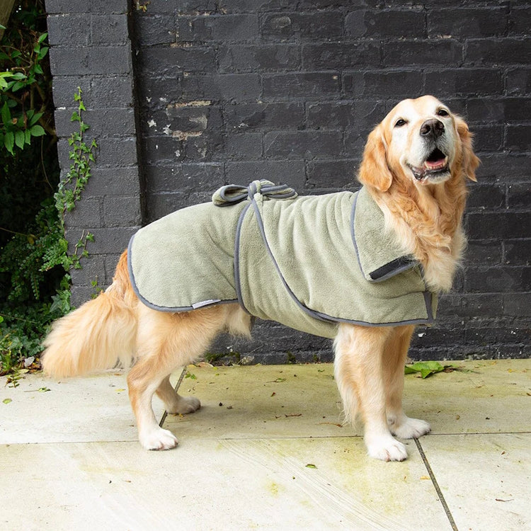 Scruffs Expedition Deluxe Drying Dog Coat - Khaki Green