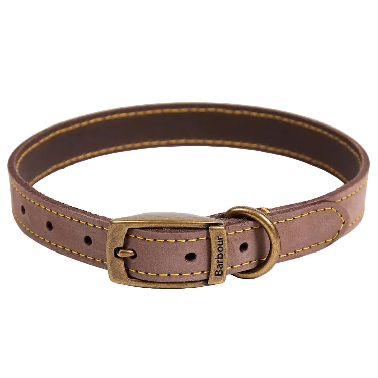 Barbour Leather Dog Collar - Brown